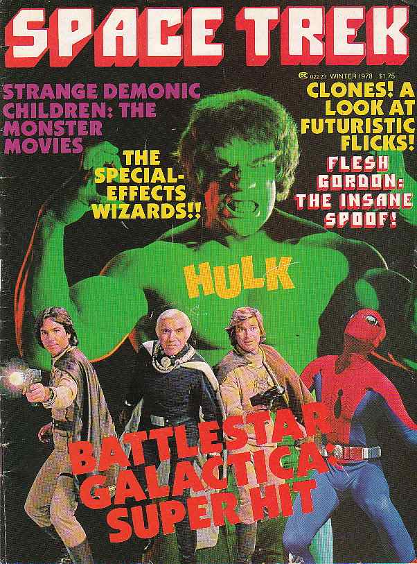 SPACE TREK magazine side cover  Vol1 # 1 Winter 1978