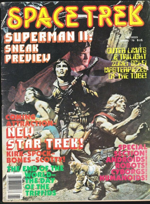 SPACE TREK magazine side cover  Vol 2 # 1 Spring 1979