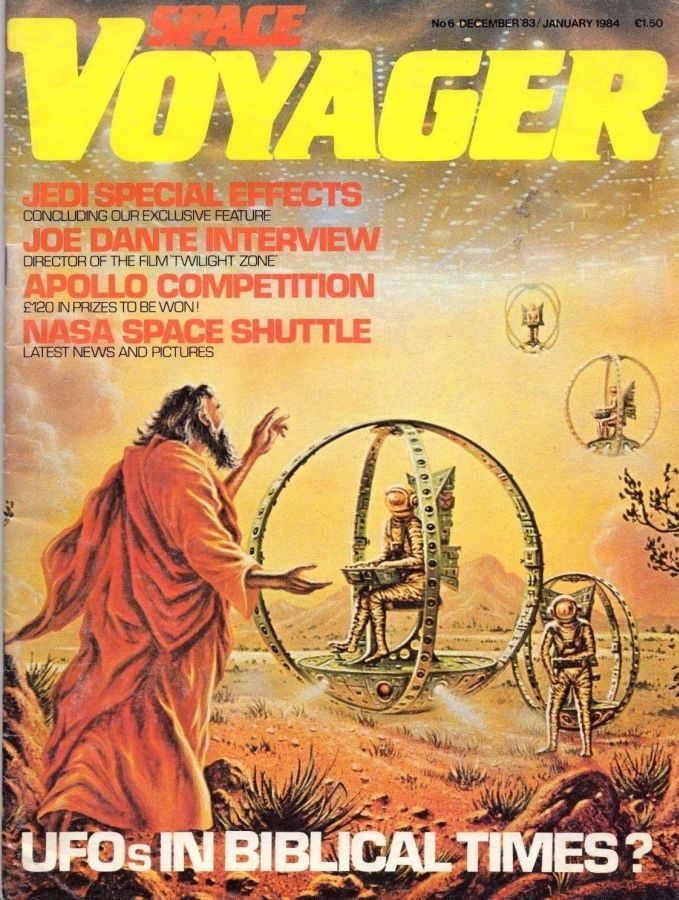 SPACE VOYAGER magazine side cover Issue 6 December 1983-January 1984 