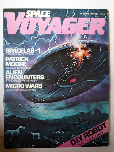 SPACE VOYAGER magazine side cover Issue 8  1984