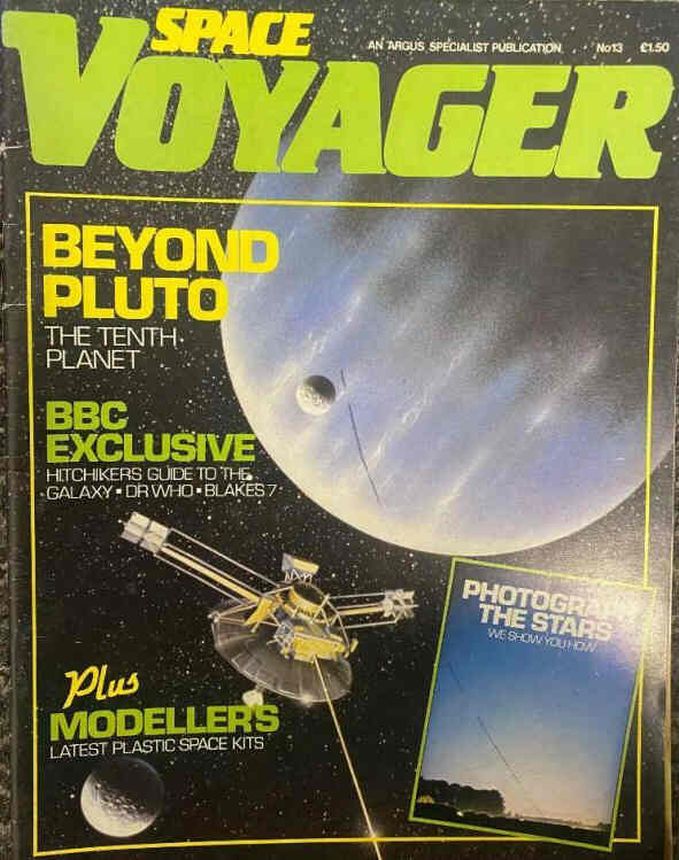 SPACE VOYAGER magazine side cover Issue 13 February/March 1985