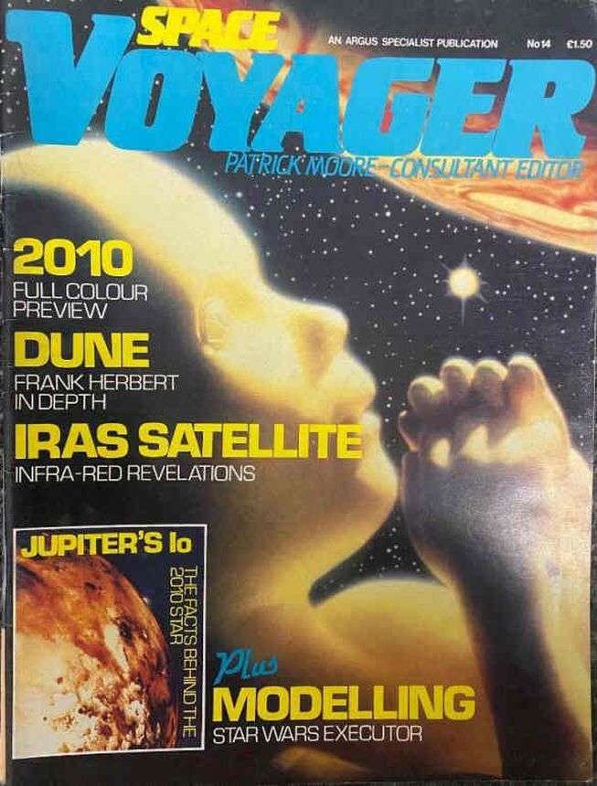 SPACE VOYAGER magazine side cover Issue 14 April/May 1985