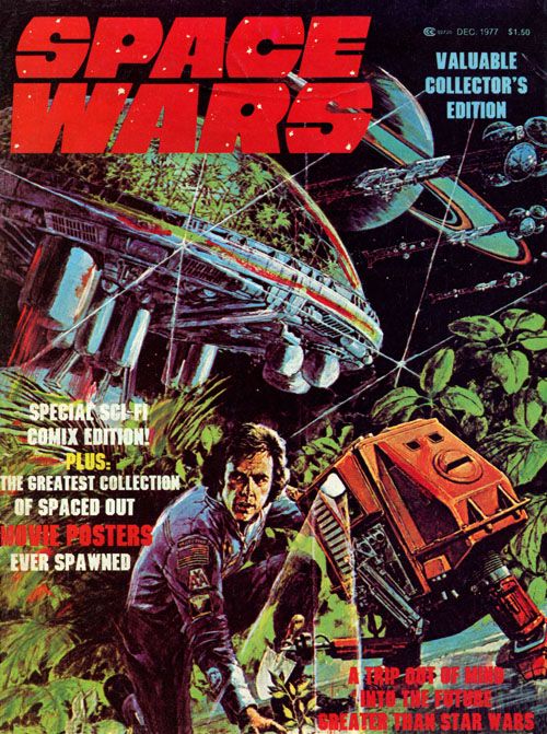 SPACE WARS magazine side cover Issue 2 Vol 1 # 2 - December 1977