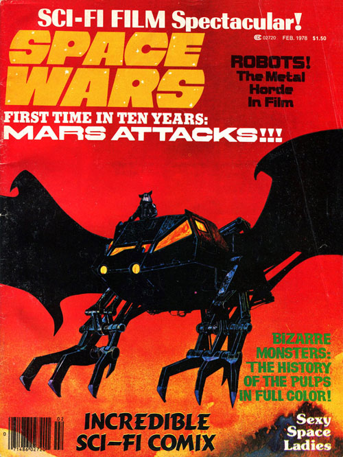 SPACE WARS magazine side cover Issue 3 Vol 2 # 1 - February 1978