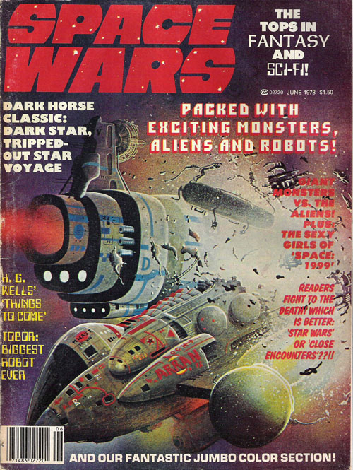 SPACE WARS magazine side cover Issue 5 Vol 2 # 3 - June 1978