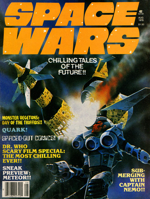 SPACE WARS magazine side cover Issue 6 Vol 2 # 4 - August 1978