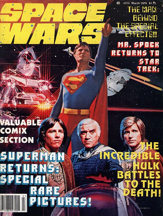 SPACE WARS magazine side cover Issue 8 Vol 3 # 1 - December 1978