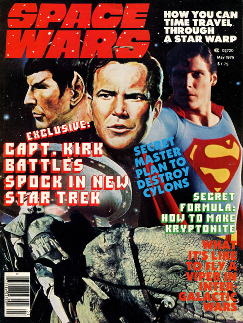 SPACE WARS magazine side cover Issue 9 Vol 3 # 2 - May 1979