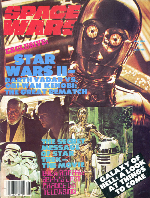 SPACE WARS magazine side cover Issue 14 Vol 4 # 2 - May 1980