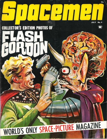 SPACEMEN magazine side cover Issue 4 July 1962