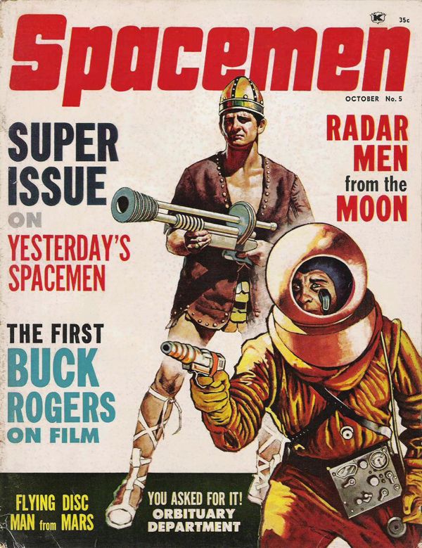 SPACEMEN magazine side cover Issue 5 October 1962