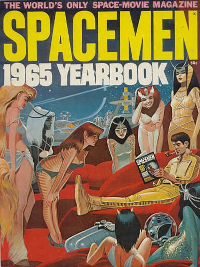 SPACEMEN magazine side cover Issue 9  Yearbook  1965