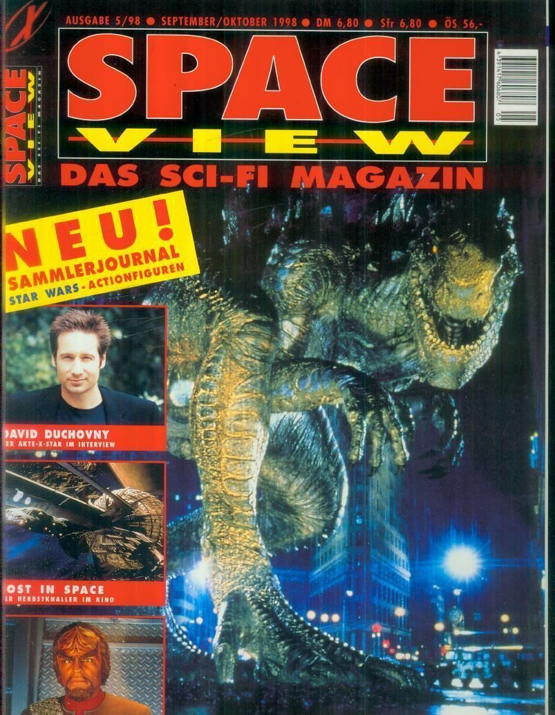 SPACEVIEW magazine side cover Issue 5 September/October 1998