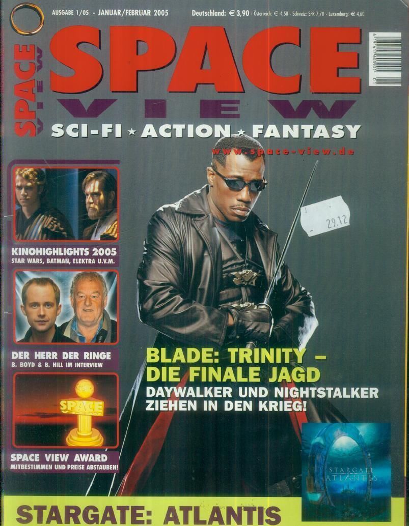 SPACEVIEW magazine side cover January/February 2005