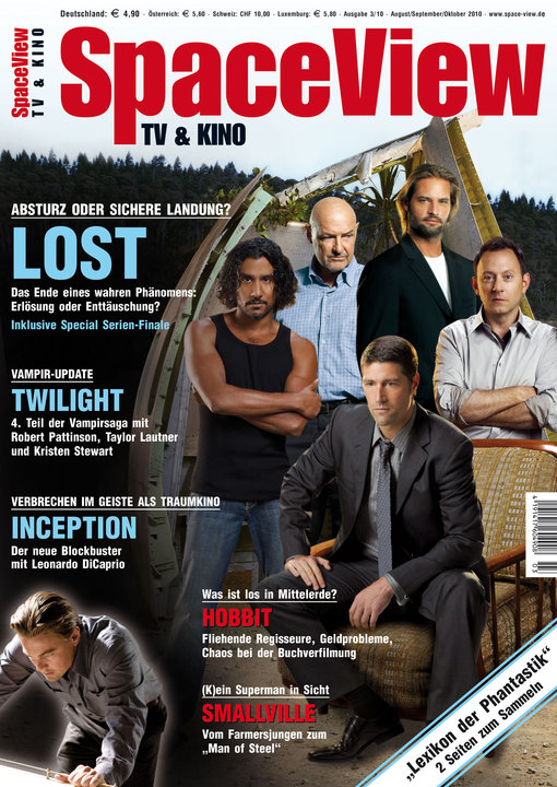 SPACEVIEW magazine side cover Issue 3 August/September/October 2010
