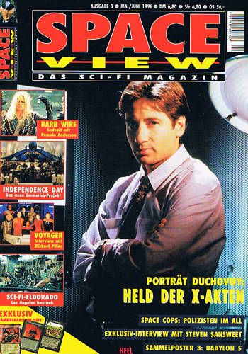 SPACEVIEW magazine side cover Issue 3 May/June 1996