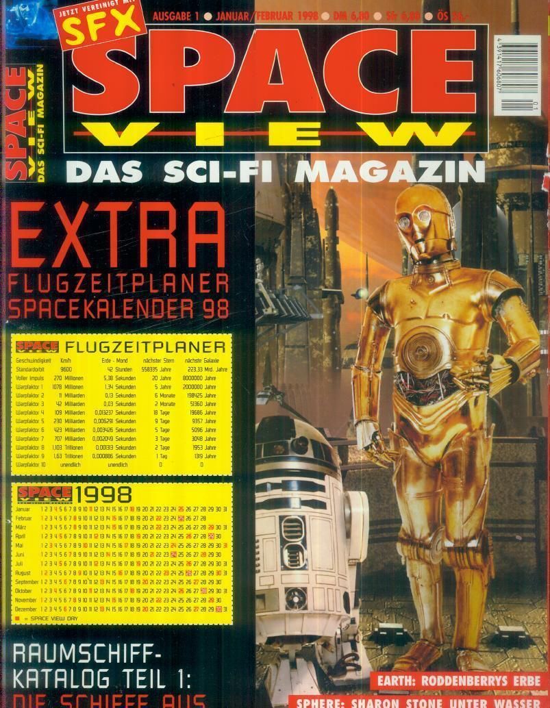 SPACEVIEW magazine side cover January 1998