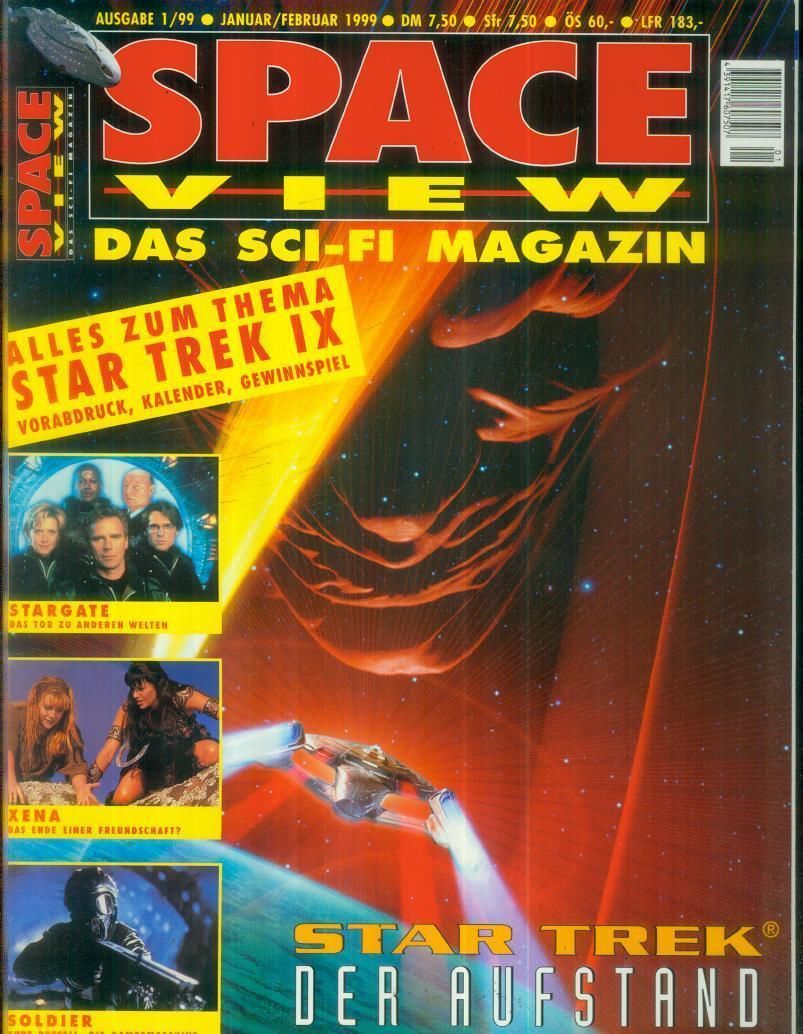 SPACEVIEW magazine side cover January/February 1999