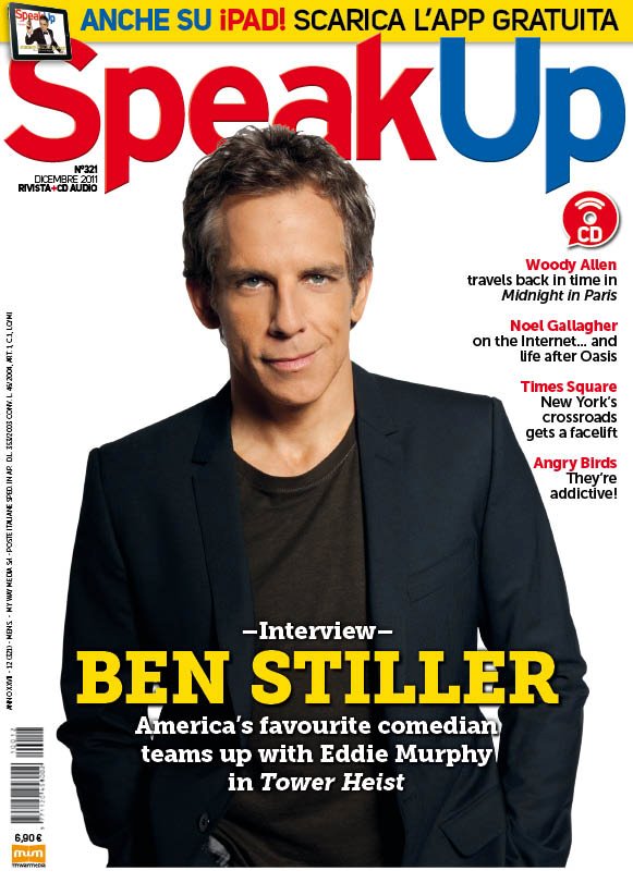 SPEAK UP magazine side cover  December 2011