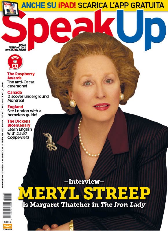SPEAK UP magazine side cover  February 2012