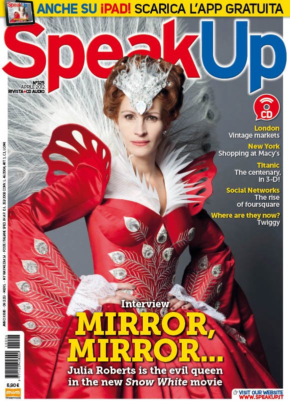 SPEAK UP magazine side cover  April 2012