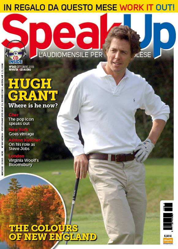 SPEAK UP magazine side cover  October 2013
