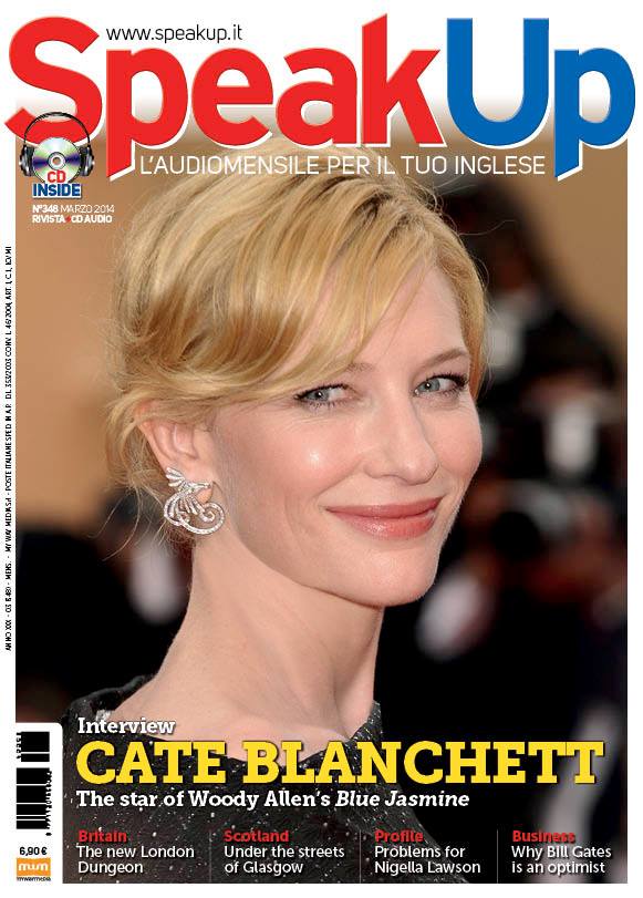 SPEAK UP magazine side cover  March 2014