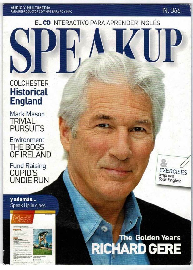 SPEAK UP magazine side cover Issue 366   2016