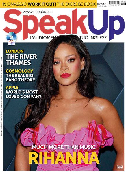 SPEAK UP magazine side cover  April 2019