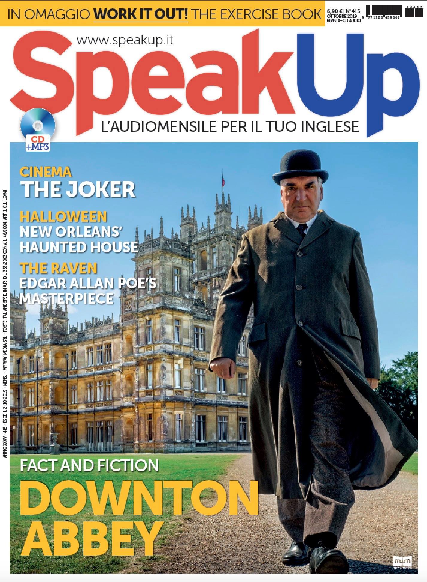 SPEAK UP magazine side cover  October 2019
