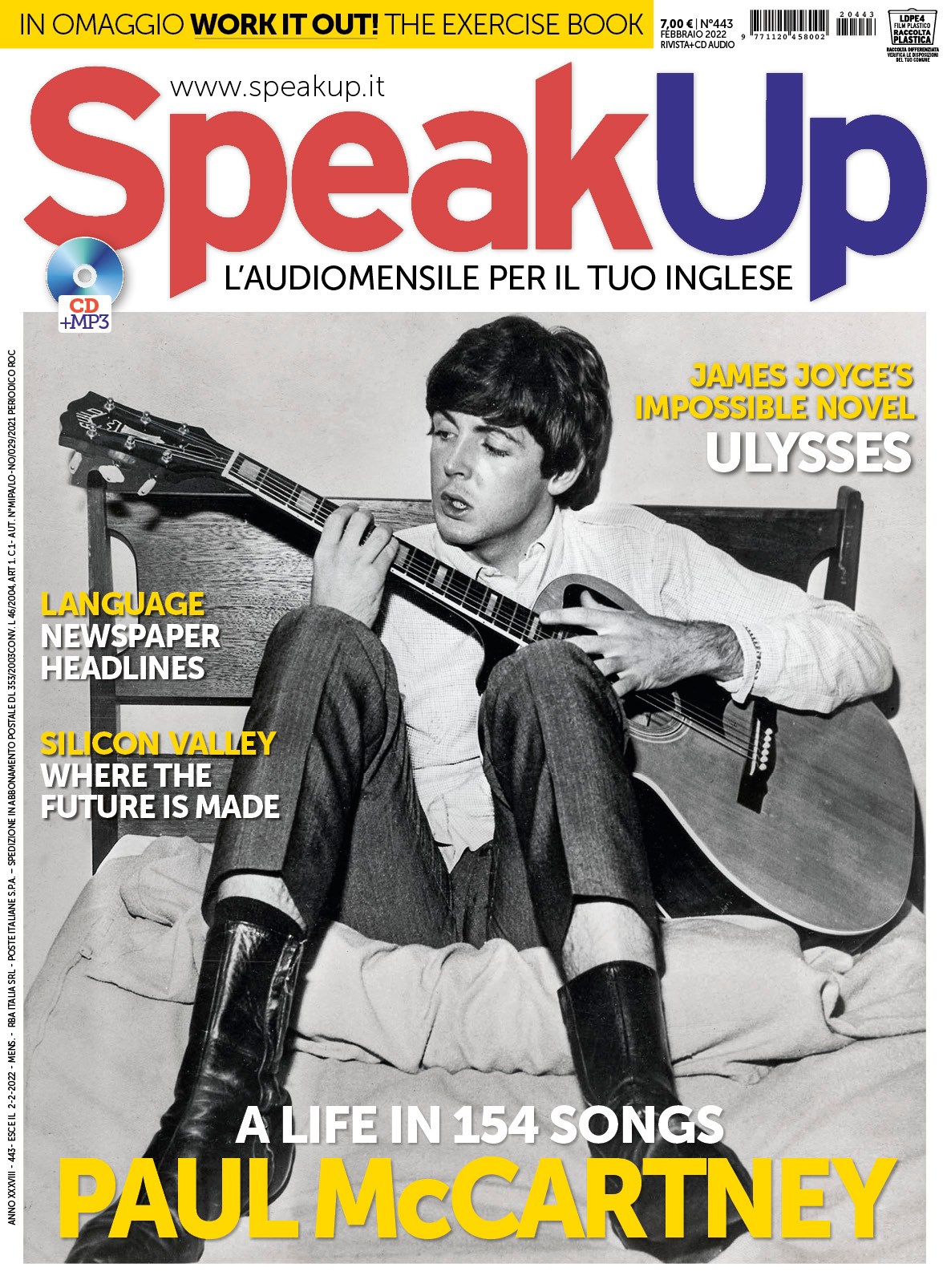 SPEAK UP magazine side cover  February 2022