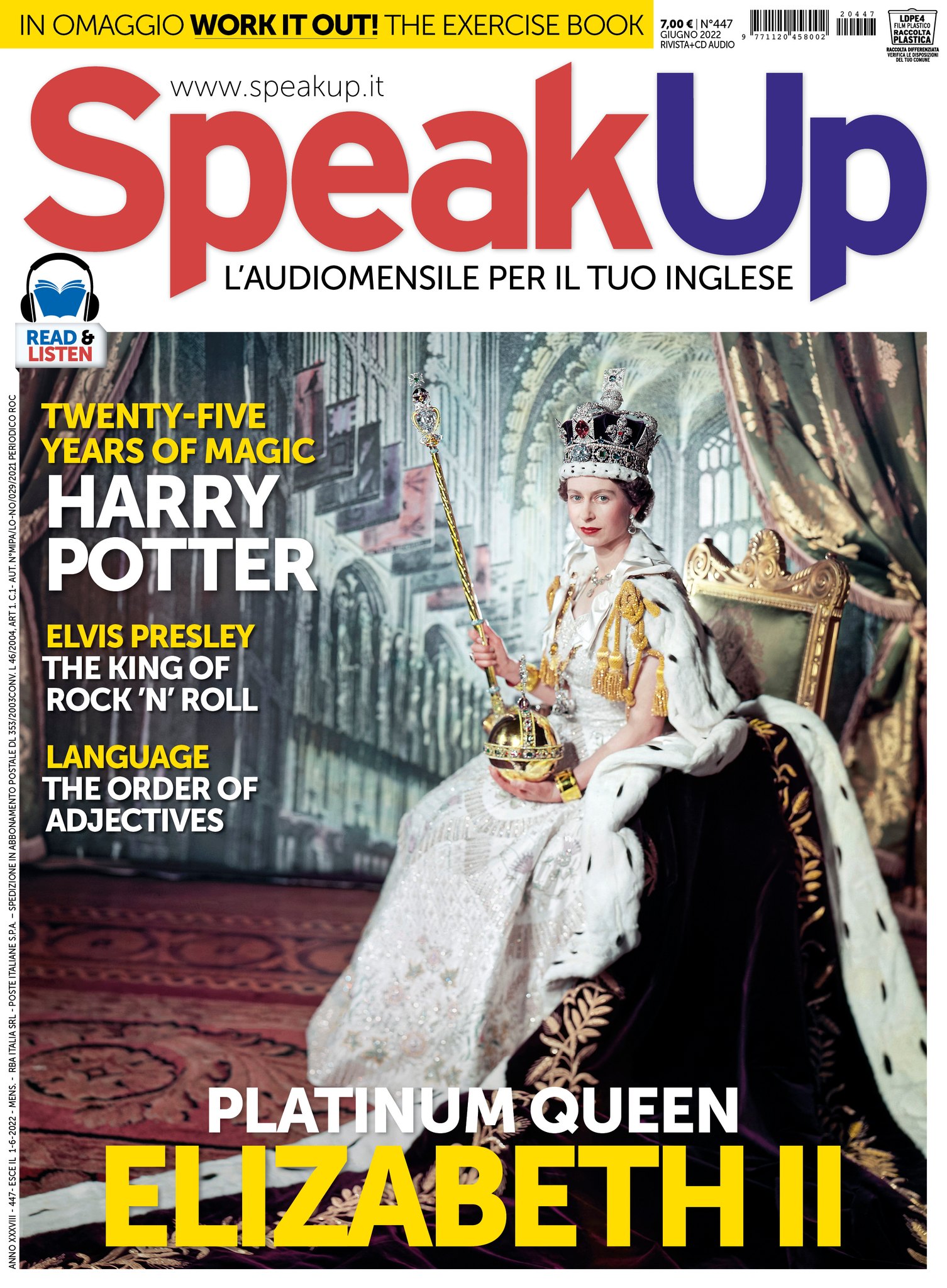 SPEAK UP magazine side cover  June 2022