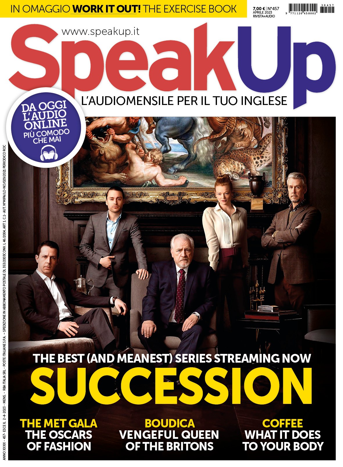 SPEAK UP magazine side cover  April 2023