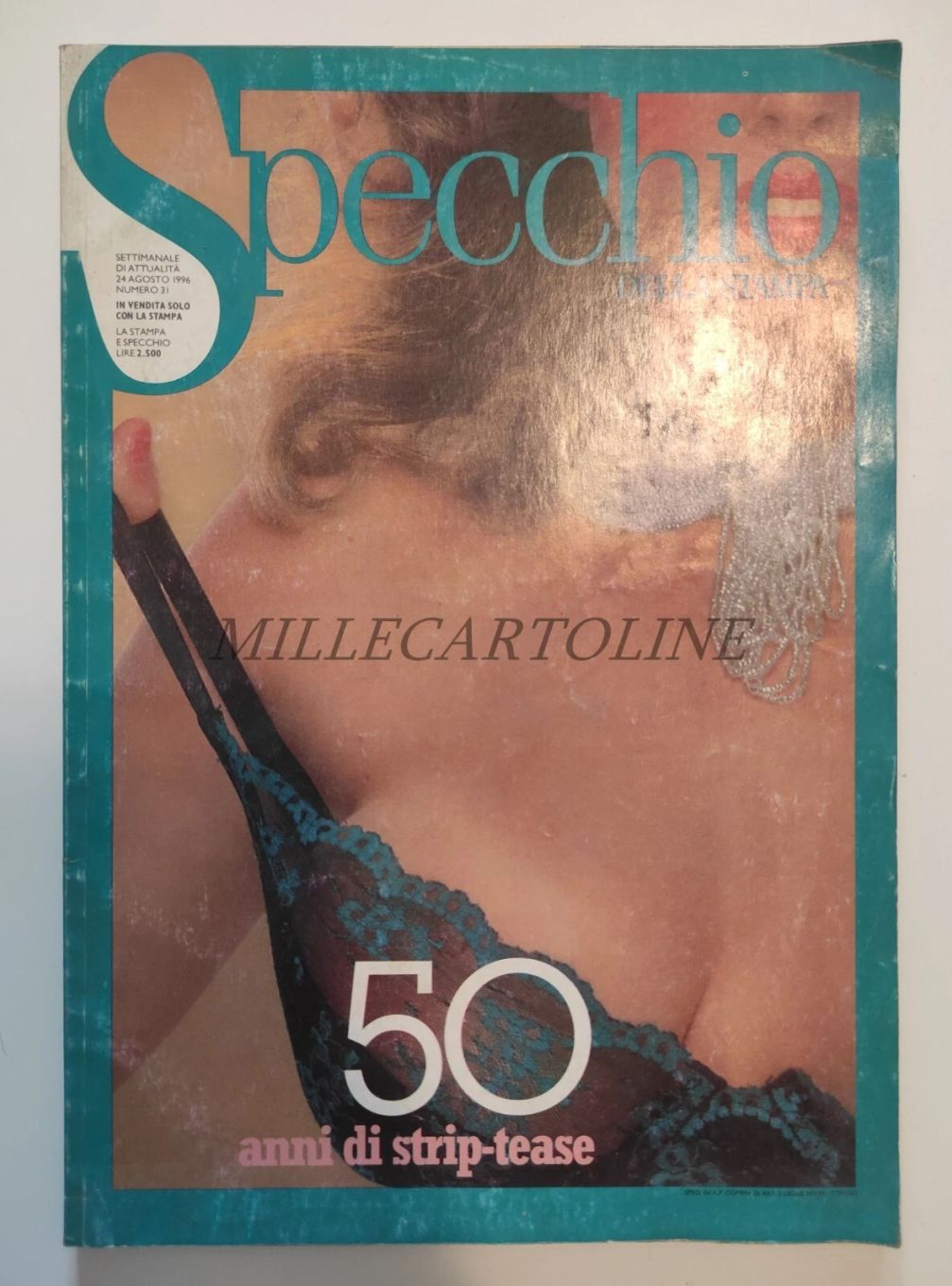 SPECCHIO DELLA STAMPA magazine side cover Issue 31 24 August 1996