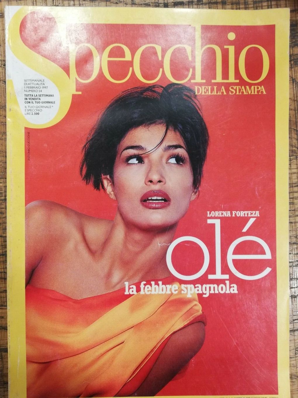 SPECCHIO DELLA STAMPA magazine side cover Issue 54 1 February 1997