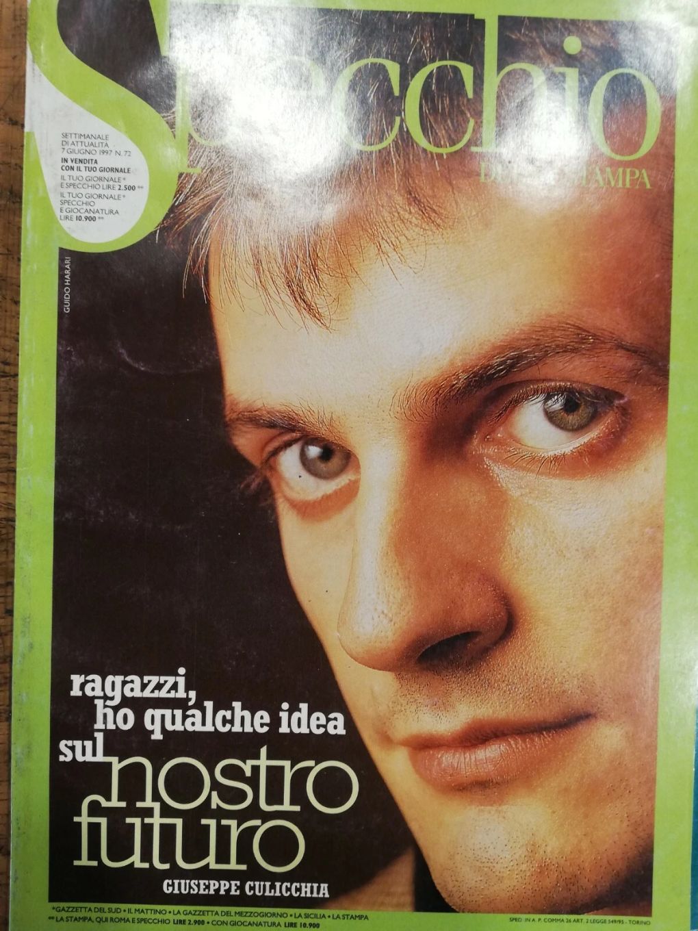 SPECCHIO DELLA STAMPA magazine side cover Issue 72 7 June 1997