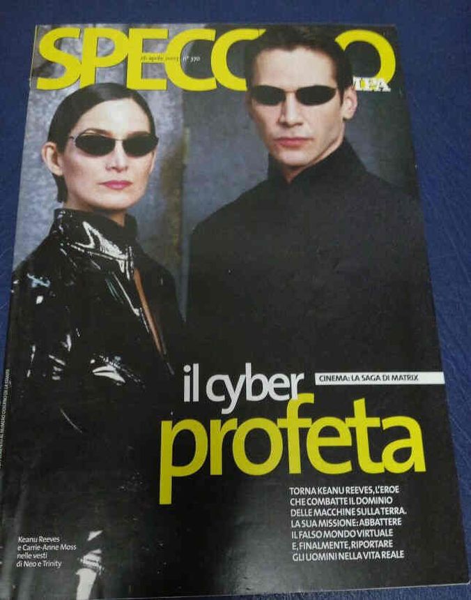 SPECCHIO DELLA STAMPA magazine side cover Issue 370 26 April 2003