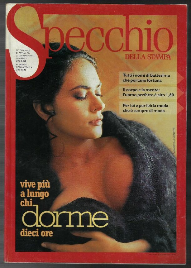 SPECCHIO DELLA STAMPA magazine side cover Issue 1 27 January 1996