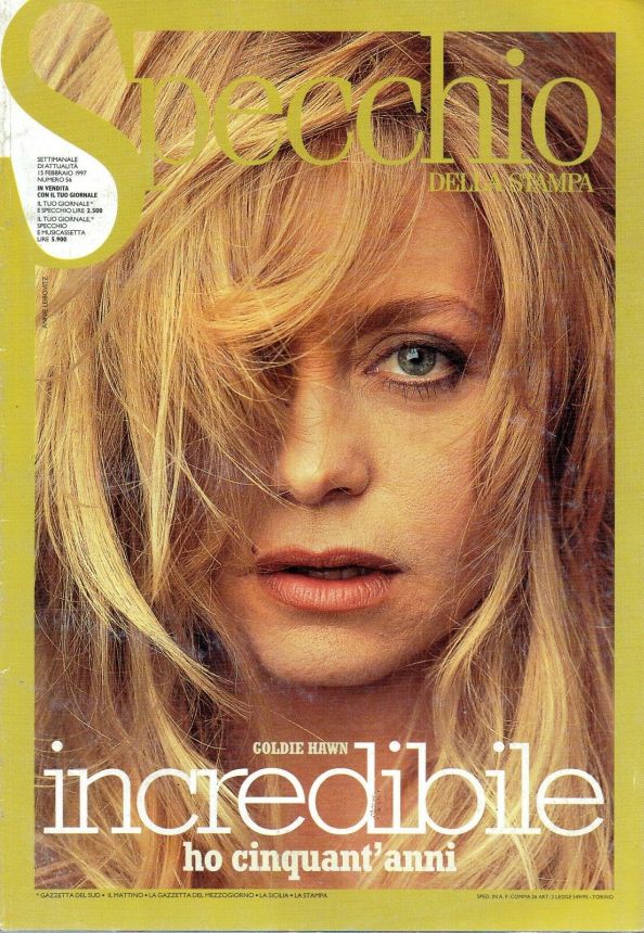 SPECCHIO DELLA STAMPA magazine side cover Issue 56 15 February 1997