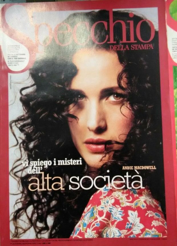 SPECCHIO DELLA STAMPA magazine side cover Issue 63 5 April 1997