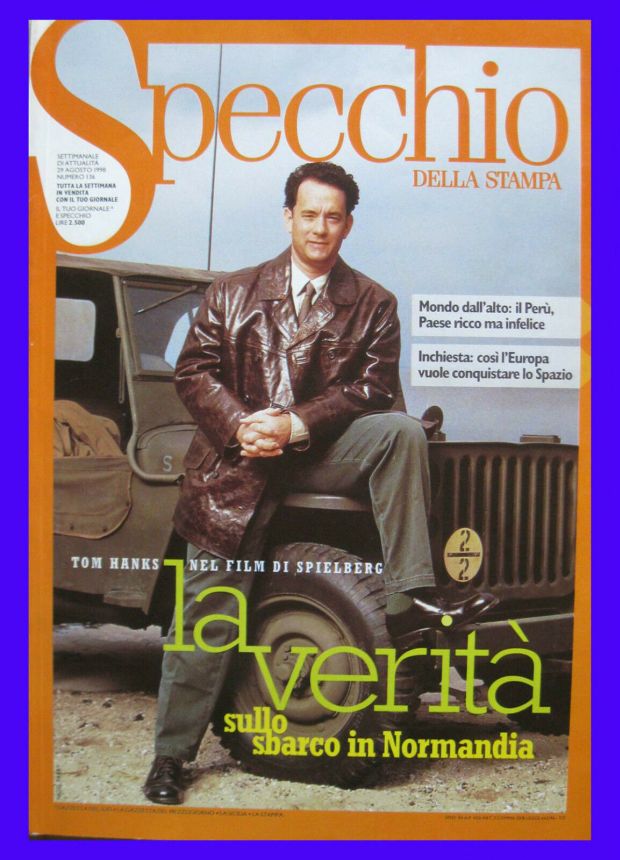 SPECCHIO DELLA STAMPA magazine side cover Issue 136 29 August 1998