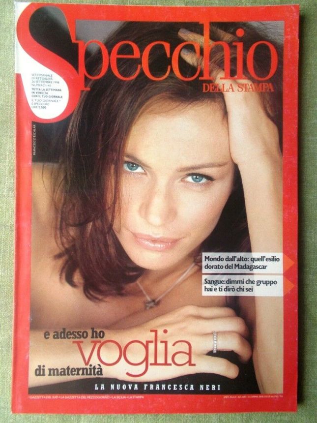 SPECCHIO DELLA STAMPA magazine side cover Issue 140 26 September 1998
