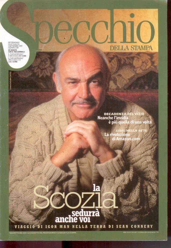 SPECCHIO DELLA STAMPA magazine side cover Issue 189 4 September 1999