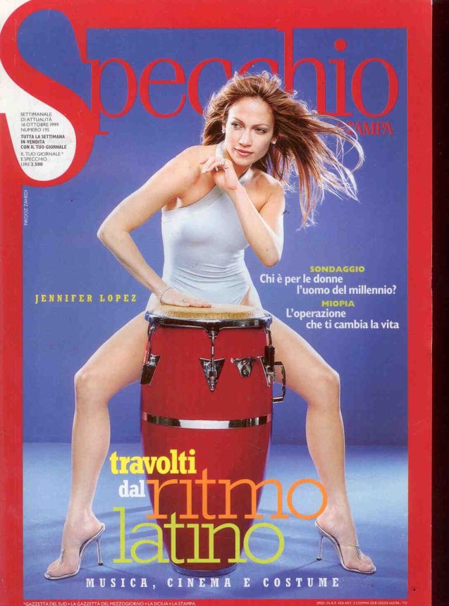SPECCHIO DELLA STAMPA magazine side cover Issue 195 16 October 1999