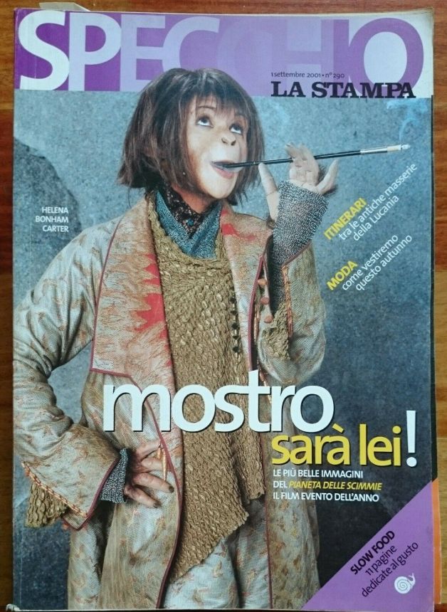 SPECCHIO DELLA STAMPA magazine side cover Issue 290 1 September 2001