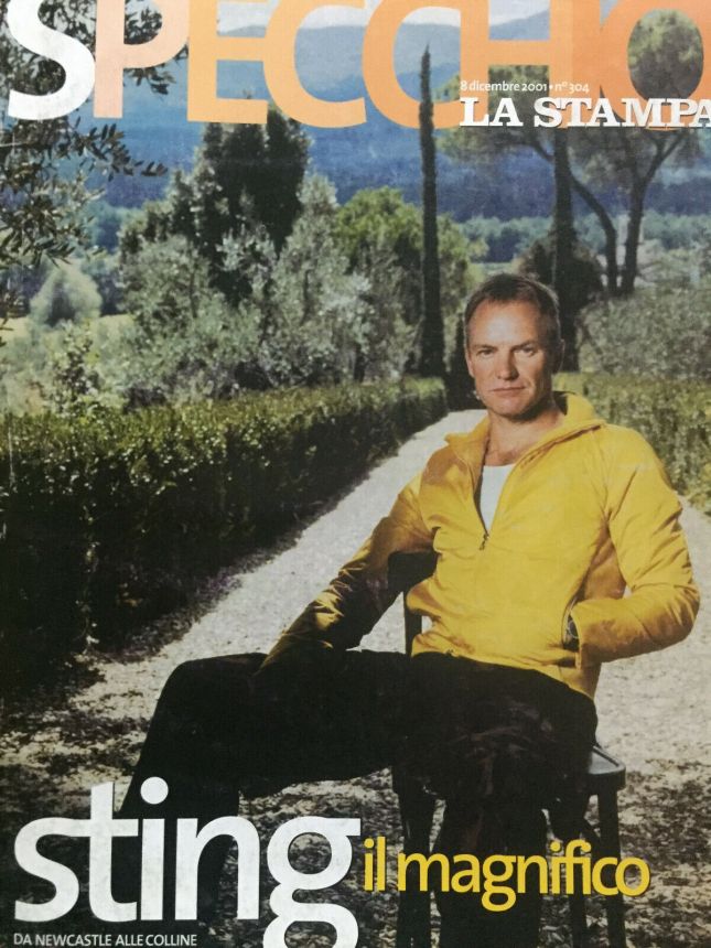 SPECCHIO DELLA STAMPA magazine side cover Issue 304 8 December 2001