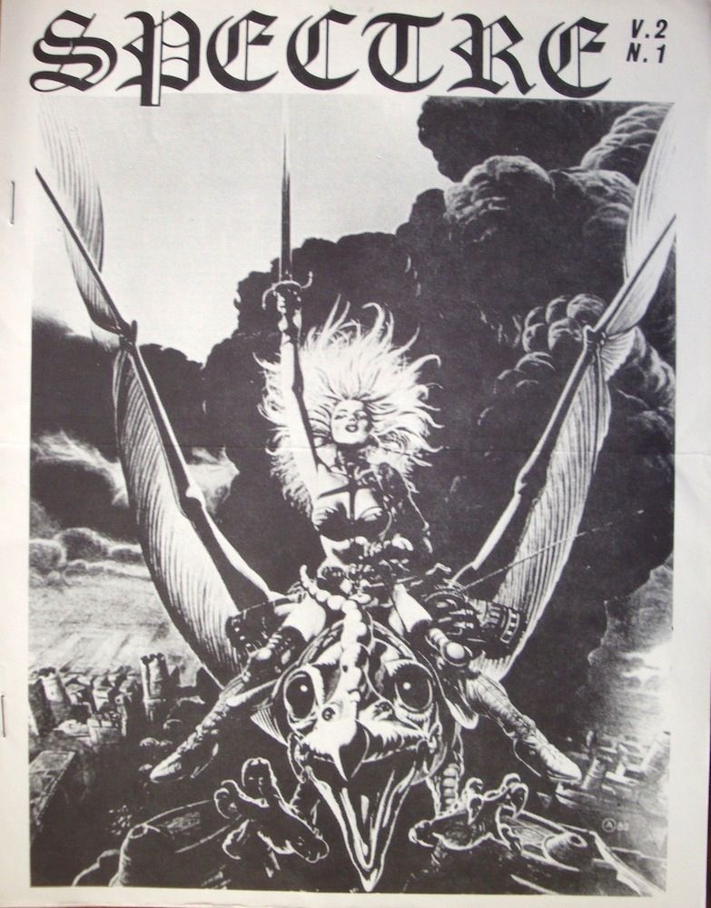 SPECTRE magazine side cover Issue 22  Vol 2 No 1 December/Winter 1981