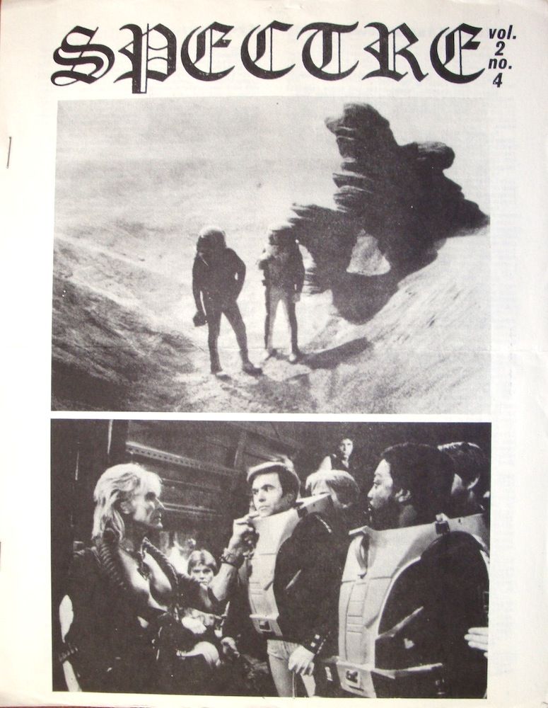 SPECTRE magazine side cover Issue 25  Vol 2 No 4  1982