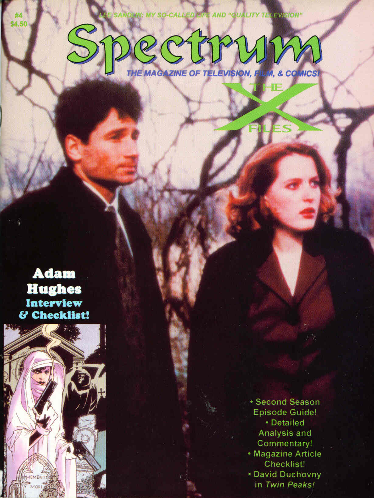SPECTRUM magazine side cover Issue 4 July 1995