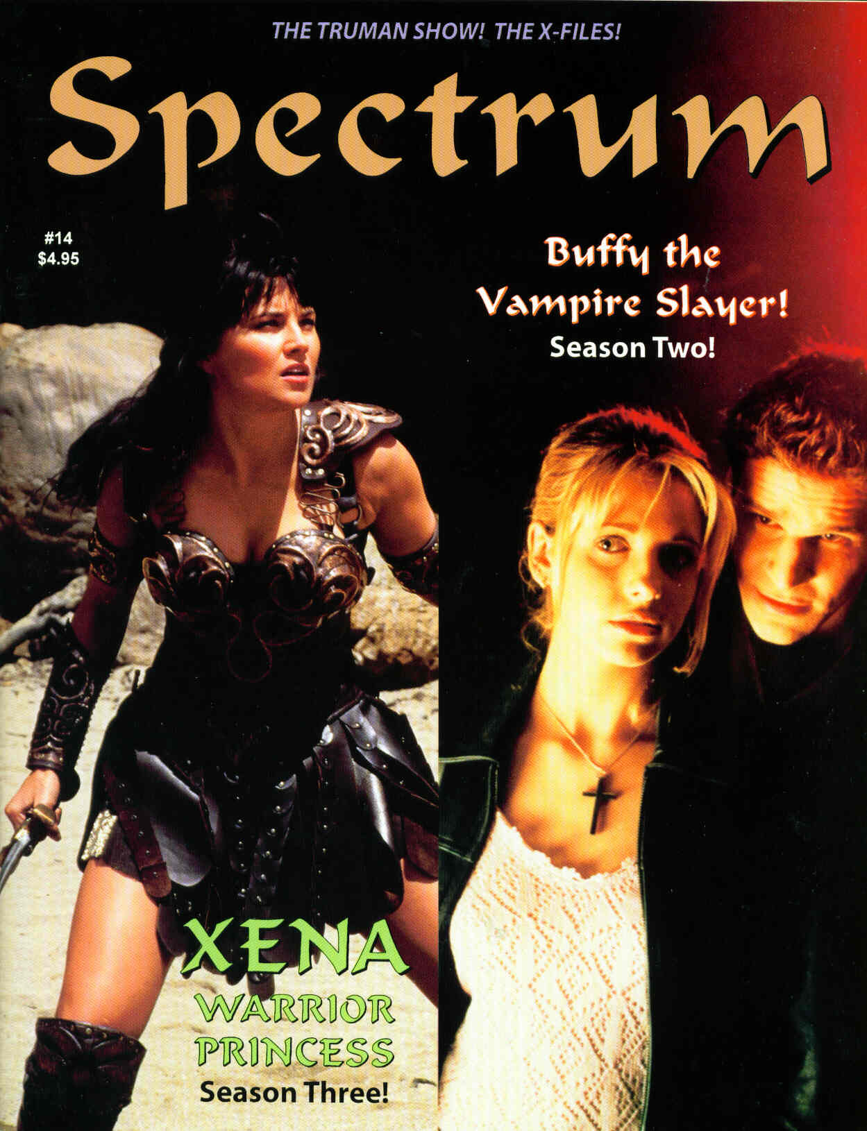 SPECTRUM magazine side cover Issue 14 July 1998